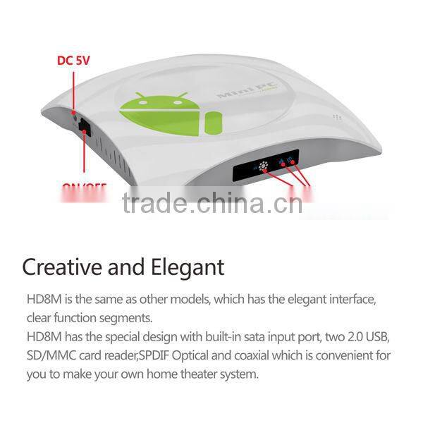 hot selling android Internet tv box Amlogic 8726 M3 android smart tv Support IP TV,Youtube,XBMC apps
