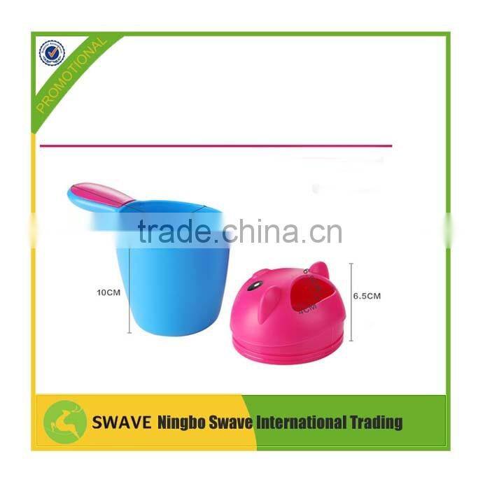 Lovely Bear shape Bath Shampoo Rinse Cup for child /Safe plastic Child Wash Hair cartoon Bath Shampoo Rinse Cup P76520