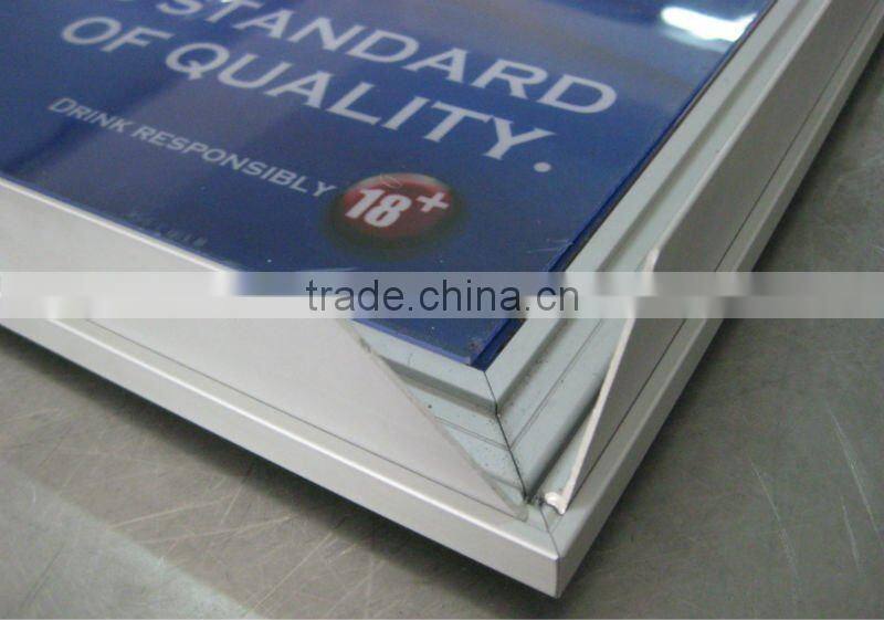 super slim shop signs,advertising ultra thin light box, led backlit slim light box ,led snapper frame