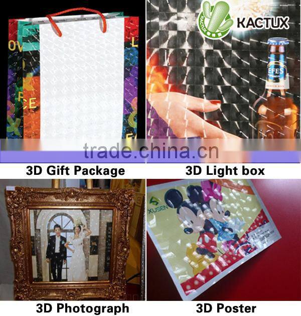 cat eye 3D lamination,Tridimensional Cold Lamination Film, Transparent printing film