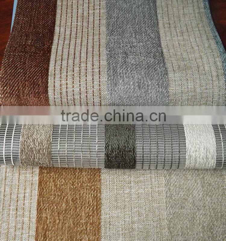 Simple custom made jacquard chenille curtain fabric for living room curtain