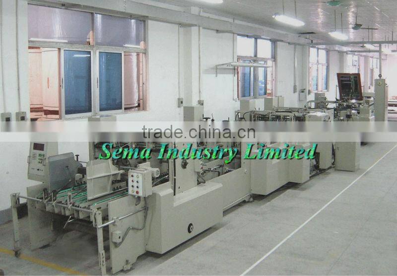 2014 high quality printed Drawstring Paper Bag with webbing handles