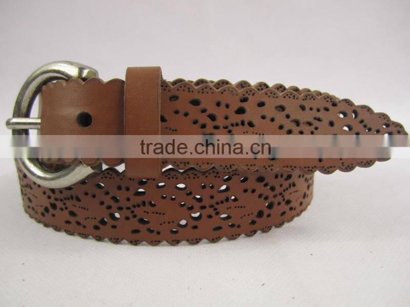 hot sell 2.5cm width new fashion pu leather lady belt