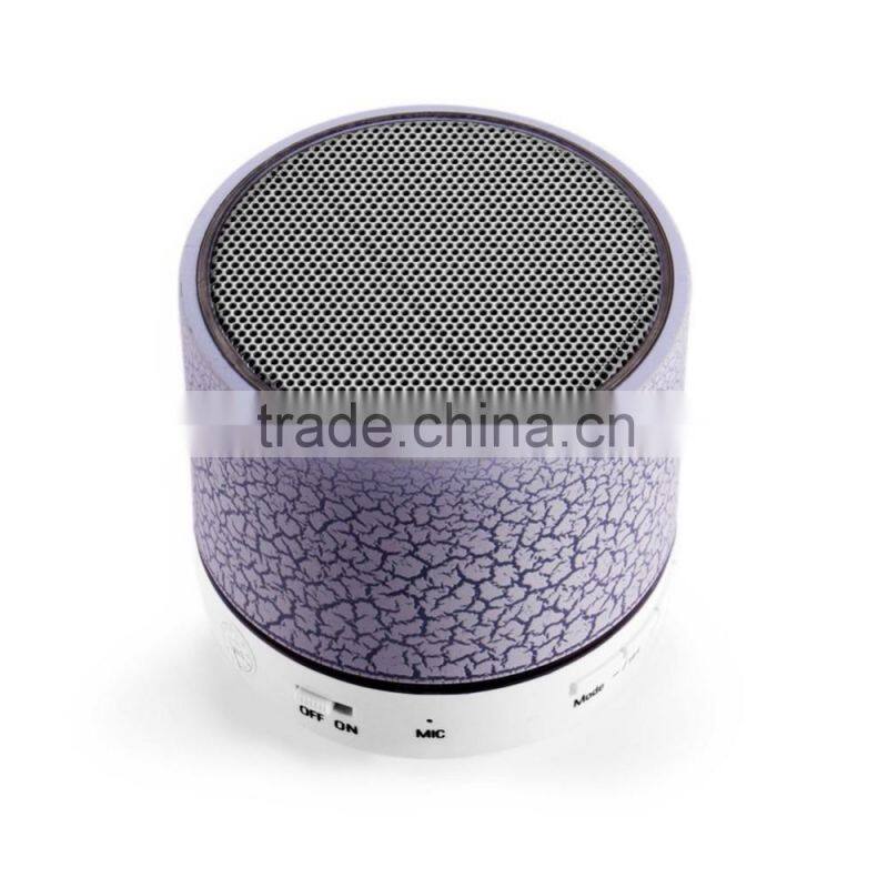 subwoofer with Colorful Mini Portable wireless metal LED bluetooth speaker