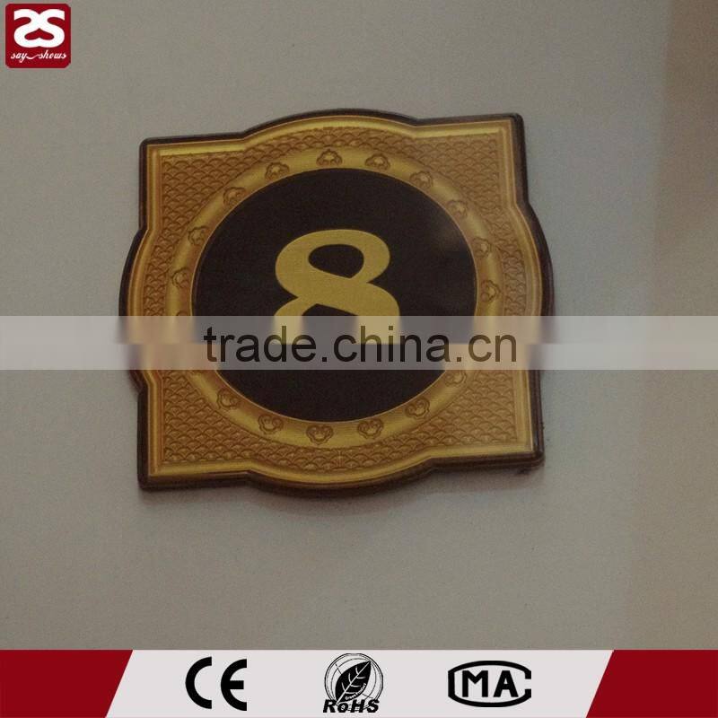 room door number plate