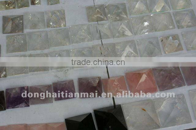 TOP Beautiful Natural crystal pyramid Rose Quartz Amethyst quartz crystal pyramid