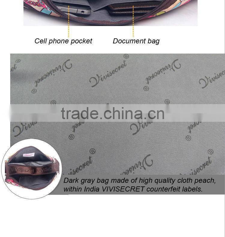 Fashion nylon bags oversized tote bag colorful flower handbags