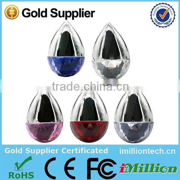 Crystal Waterdrop USB Flash Drive,2GB/4GB/8GB Diamond USB Disk