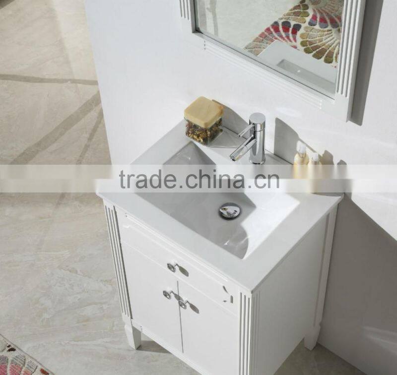 pure white bathroom cabinet with phoenix stone countertop
