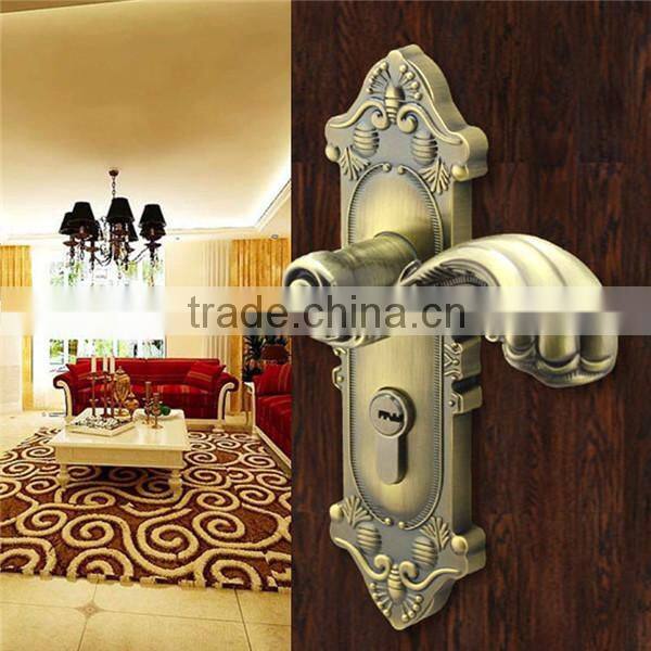 gold hotel smart lock with rfid card key system