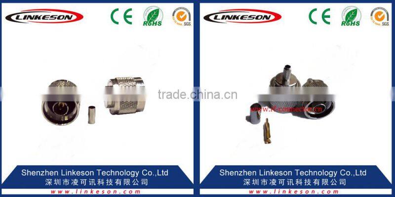 RF connector n plug for lmr400 cable