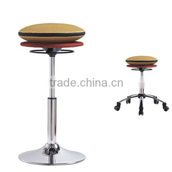 HY3002H dental chair sale, Popular design in colorful mesh office chair without wheels, ergonomic swivel stool