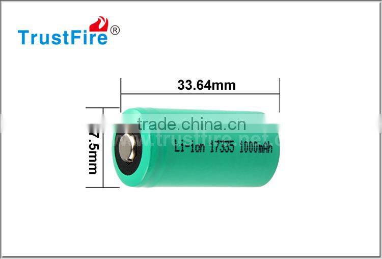 Hot sale 17335 rechargeable battery 3.0V 1100MAH li-ion battery batteries