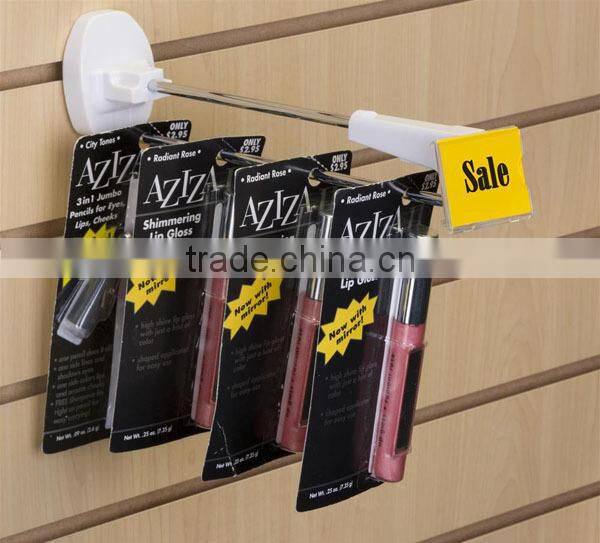 Cheap price! EAS supermarket hanging hook / security tag detacher hook /slatwall hook locks and magnetic keys