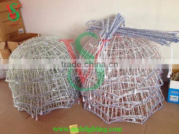 2016 new 3D motif waterproof hanging street decorative umbrella light