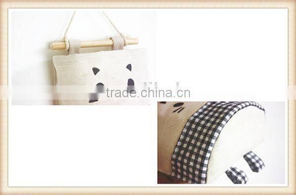 Free combination cute cotton wall hanging bag