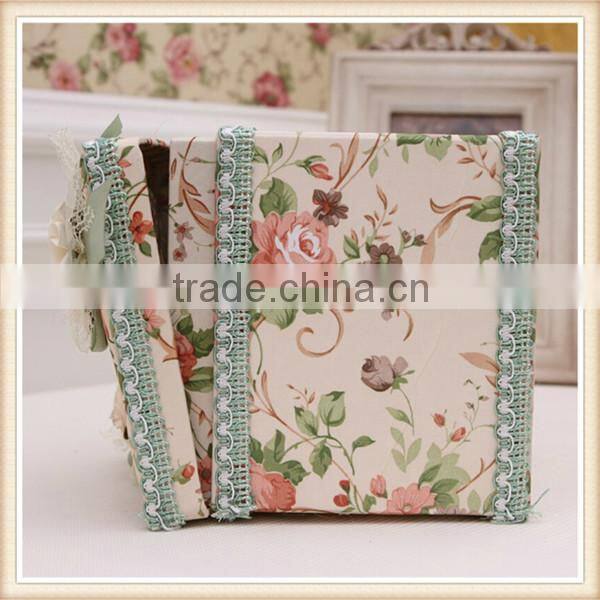 Fancy decorative square fabric tissue box
