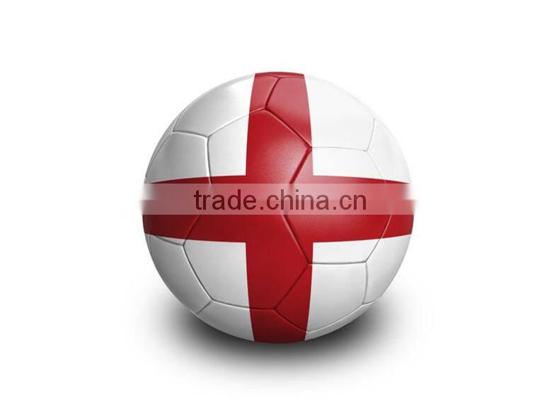 Official size 5 PU leather machine stitched promotion football soccer ball