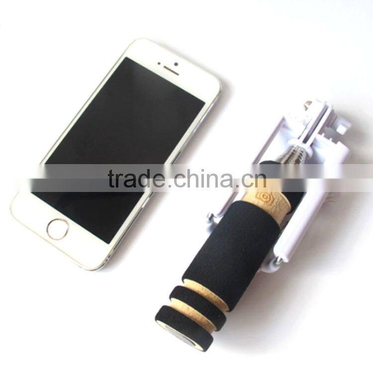 Mini Foldable Cable Selfie Stick Wired Selfie Stick
