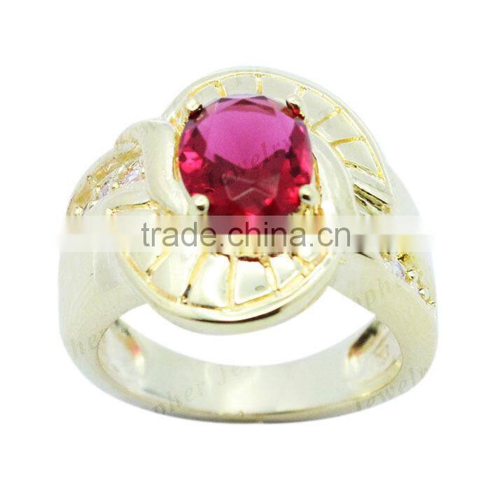 Wholesale gemstone brass ring men ring model