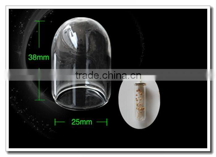 16mm18mm... hand blown Mini Large Medium cover crystal and cap, Hollow terrarium necklace pendants christmas clear glass ball