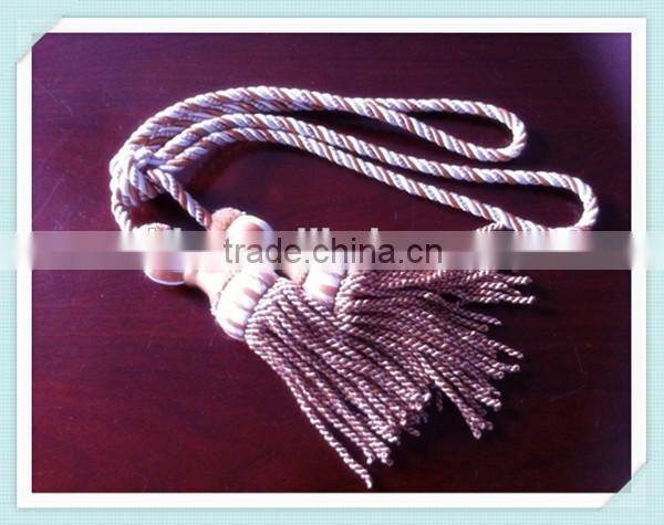 Exquisite Rope Hanging Beads Tassel For Curtain Fasten / Tieback