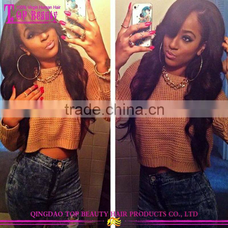 2016 New style human hair wavy cheap remy u part wigs for black women virgin brazilian u part lace wig