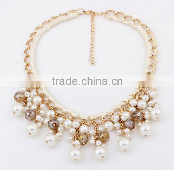 Top Quality Pearl Choker Collar Vintage Pendant Statement Necklace Women Necklaces & Pendants Fashion Necklaces for Women 2014