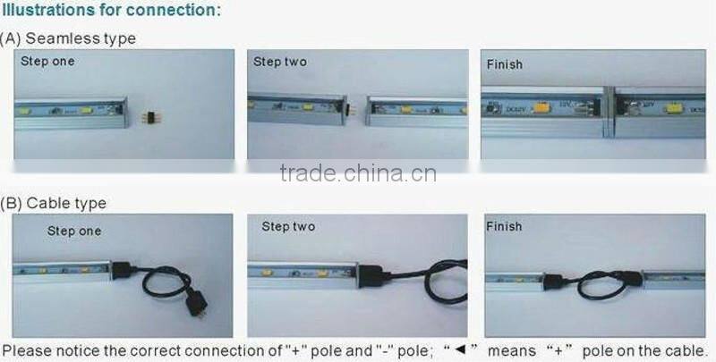 1M 12V/24V 72leds/meter LED Lichtleiste SMD5050 Rigid light bar