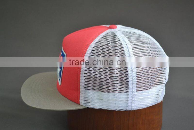 mesh cap snap back flat hat