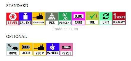 200kg 1g digital table top scale made in China