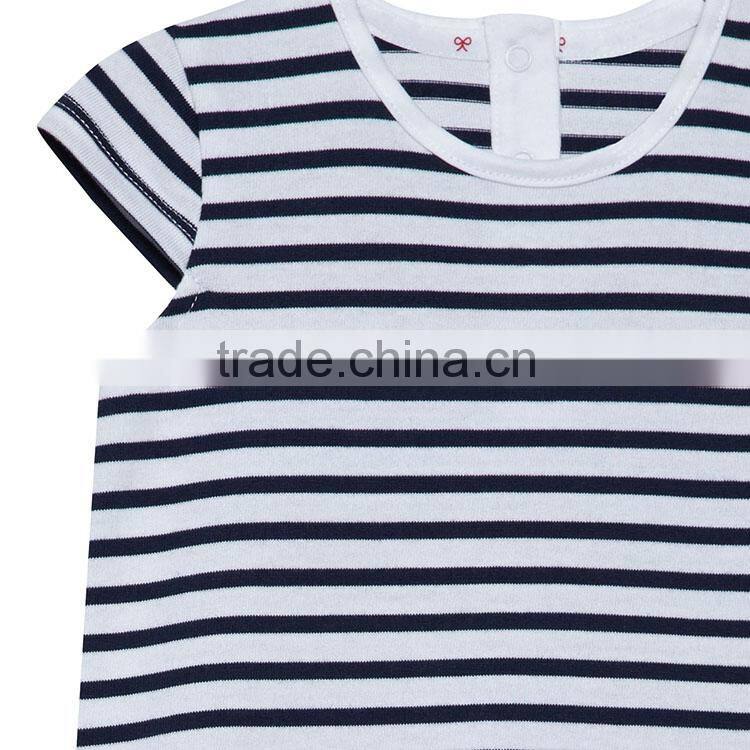 cheap stylish children stripe casual wear girls set