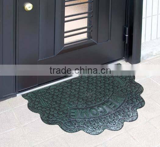 Welcome anti slip entrance floor PVC front door mats