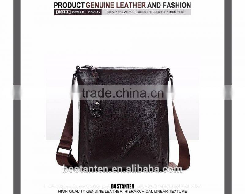 real leather long strap men shoulder messenger bag laptop bags