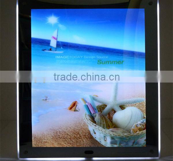 Hot sale high brightness slim LED aluminum photo frame