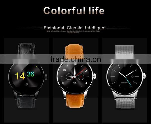 K88H Smart Bluetooth Watch 2016 Latest Calorie and Heart Rate Measuring Smartwatch Wholesale.