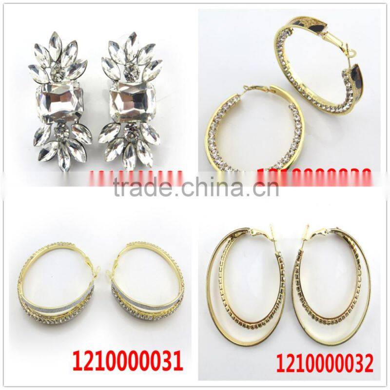 High quality prismatic shape crystal rinestone earring
