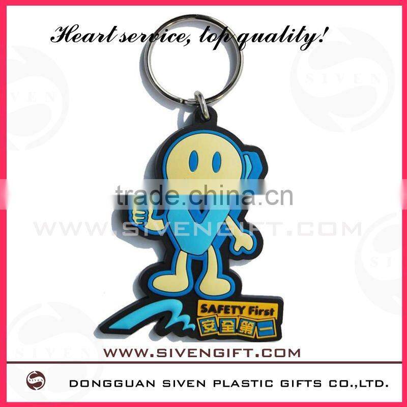 customizedsoft pvc compass keychain for promotional use