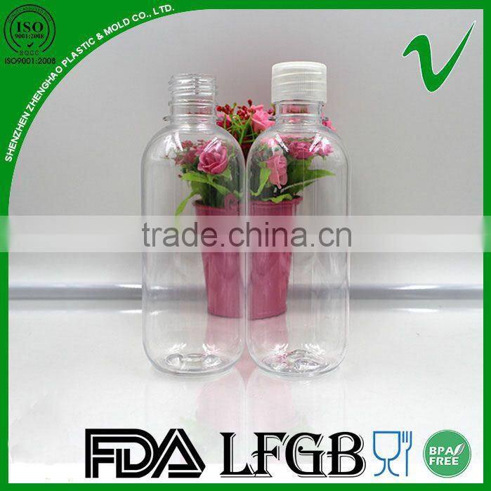 transparent customized disposable bottle for liquid for houshod use