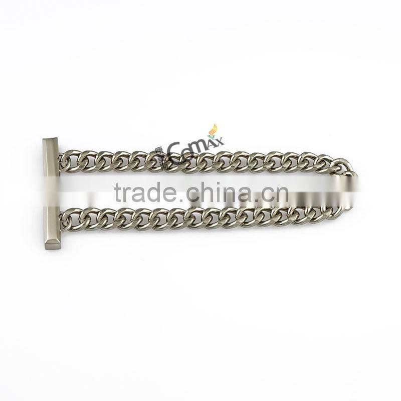 Hot sale brushed nickel metal handbag chain for bag handle
