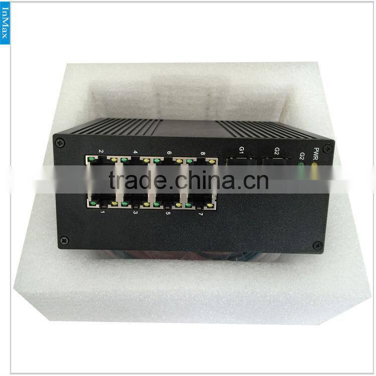 10 port switch, 7+3G Gigabit Managed Industrial networking Switch i610A