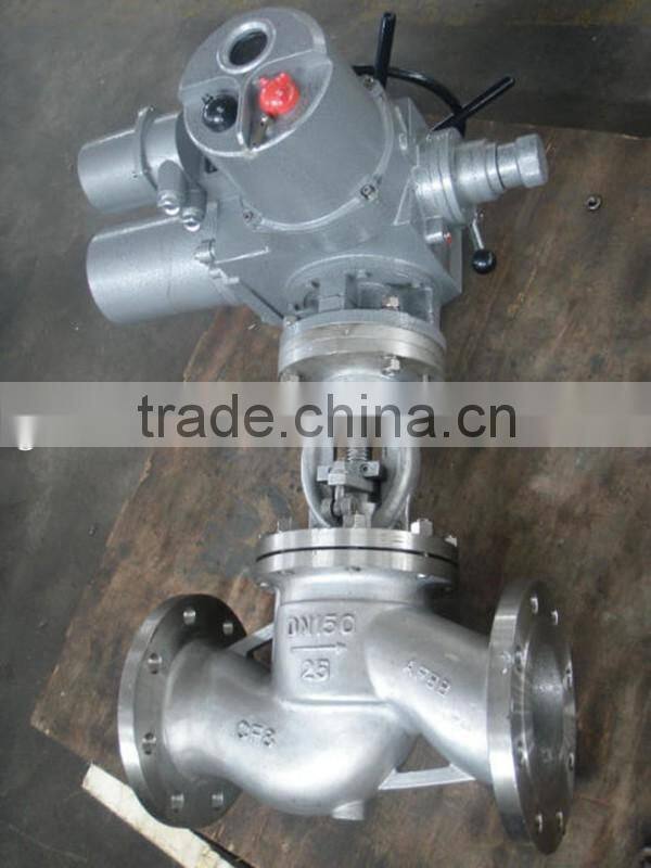 Pn16 stainless steel electric globe valve