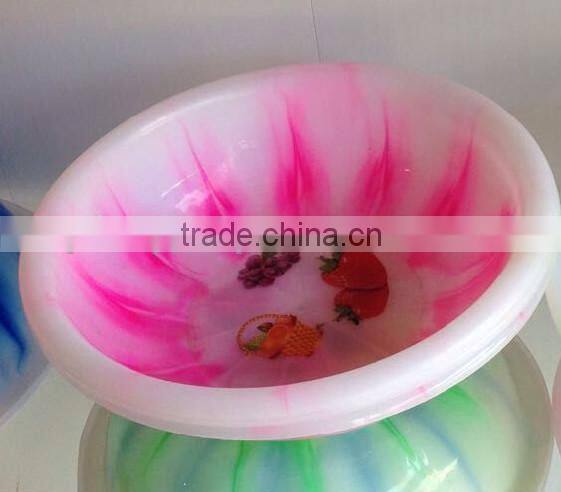 round plastic washing basin
