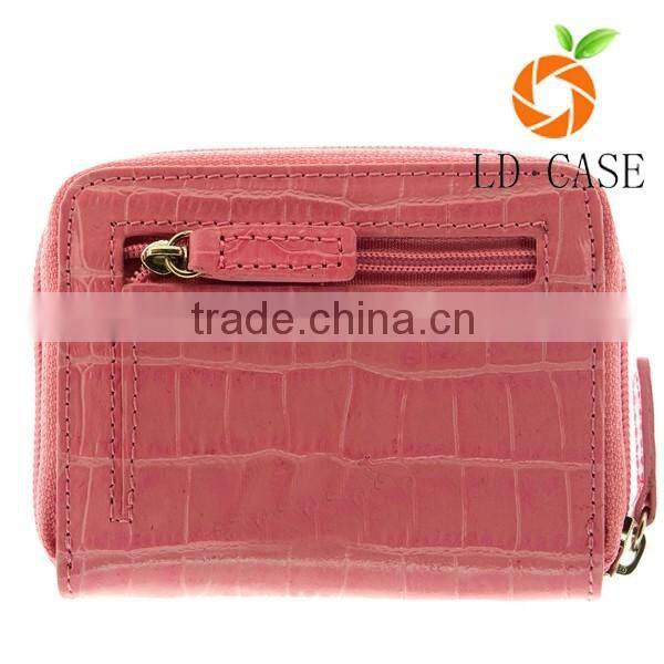 rfid blocking lady crocodile wallet high quality softest leather