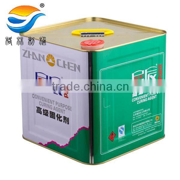 10L cube plastic lid tin can