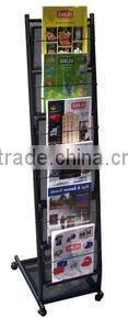 custom retail shop floor standing product hook metal display rack/display rack for hanging items/metal display stand