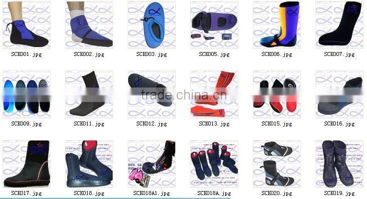 Neoprene rubber waterproof diving boots