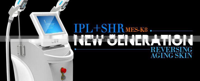 vertical professional SHR IPL/ 10Hz painless opt hair removal machine