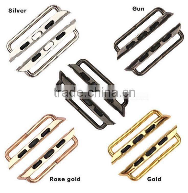 Genuine Seamless Metal Connector Clasp Watch band adapter Buckle For Apple Iwatch 38mm/42mm adapter