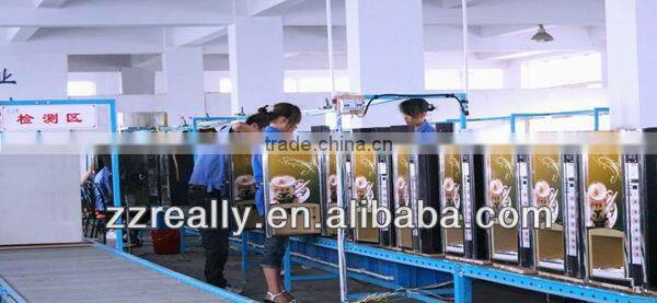 Instant coffee vending machine with 7 hot and 7 cold drinks